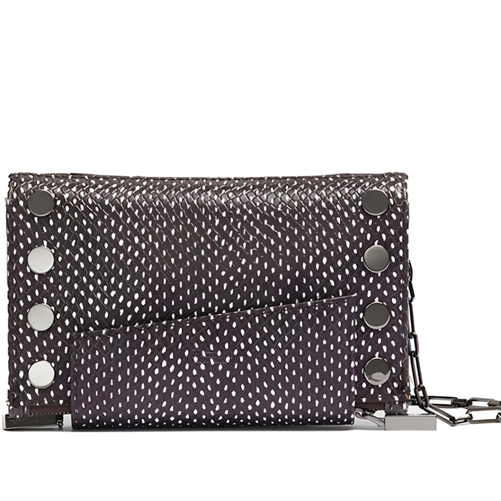 Hammitt Levy Espresso Reserve Wallet Embossed Leather Crossbody